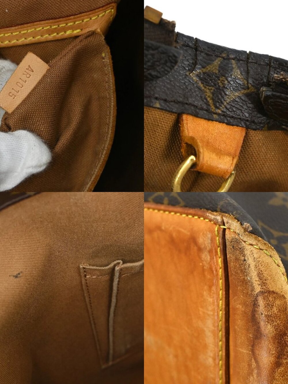 LOUIS VUITTON CABAS MEZZO HAND TOTE BAG MONOGRAM M51151 AR1015 YQ06468 - Picture 14 of 15